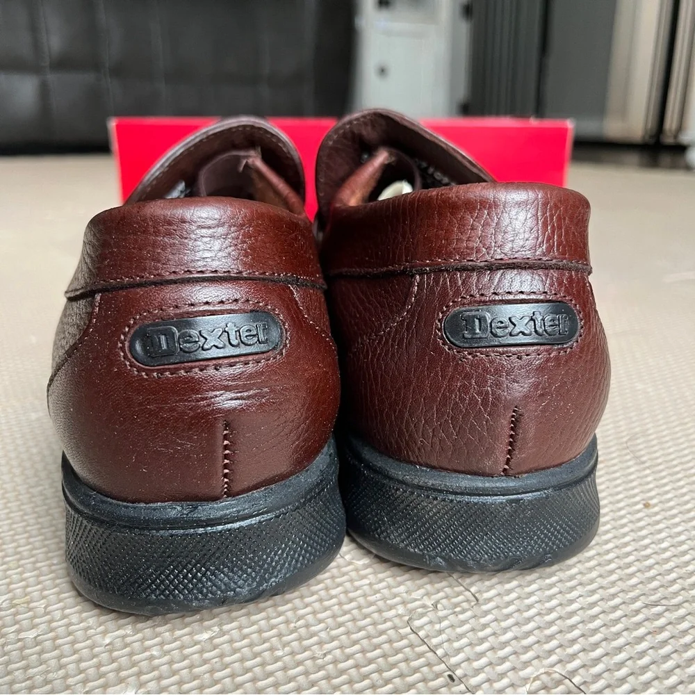 NWT Dexter Kramer Men’s Brown Leather Loafers Size 8.5M – Classic Dress Shoes